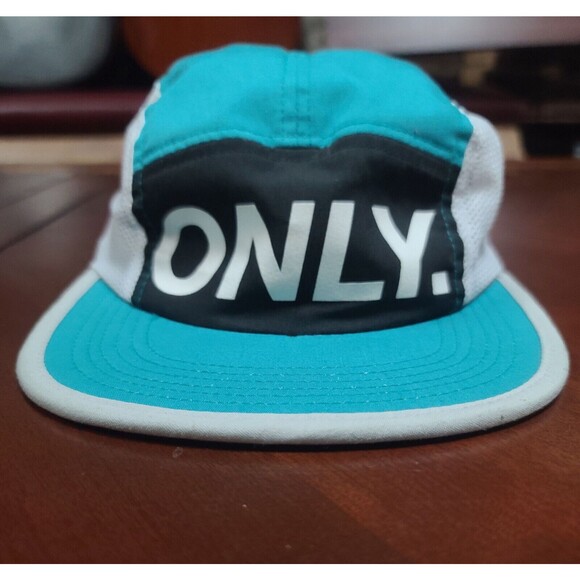 ONLY NY Hat Cap Adult Teal Light Blue Adjustable 5 Panel Mesh Made In USA - Picture 1 of 10